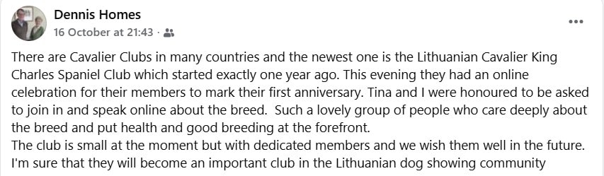 Kavalieriaus-karaliaus-Karolio-spanieliu-klubui-jau-vieneri-text Kavalieriaus karaliaus karolio spanieliu klubui jau vieneri